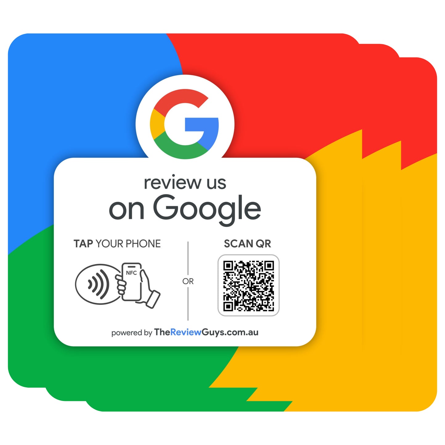 Google Review NFC Plate + QR Code