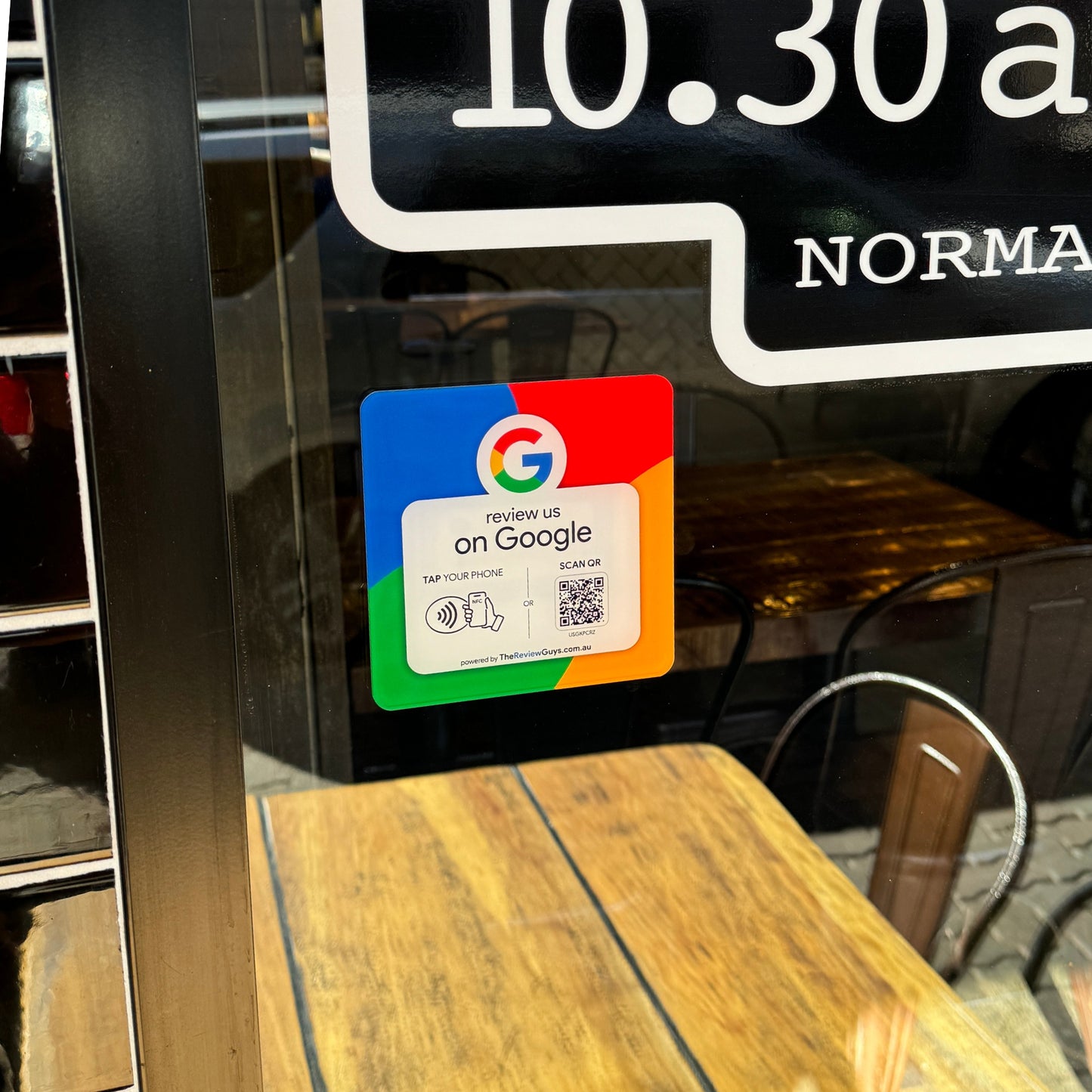 Google Review NFC Plate +  QR Code