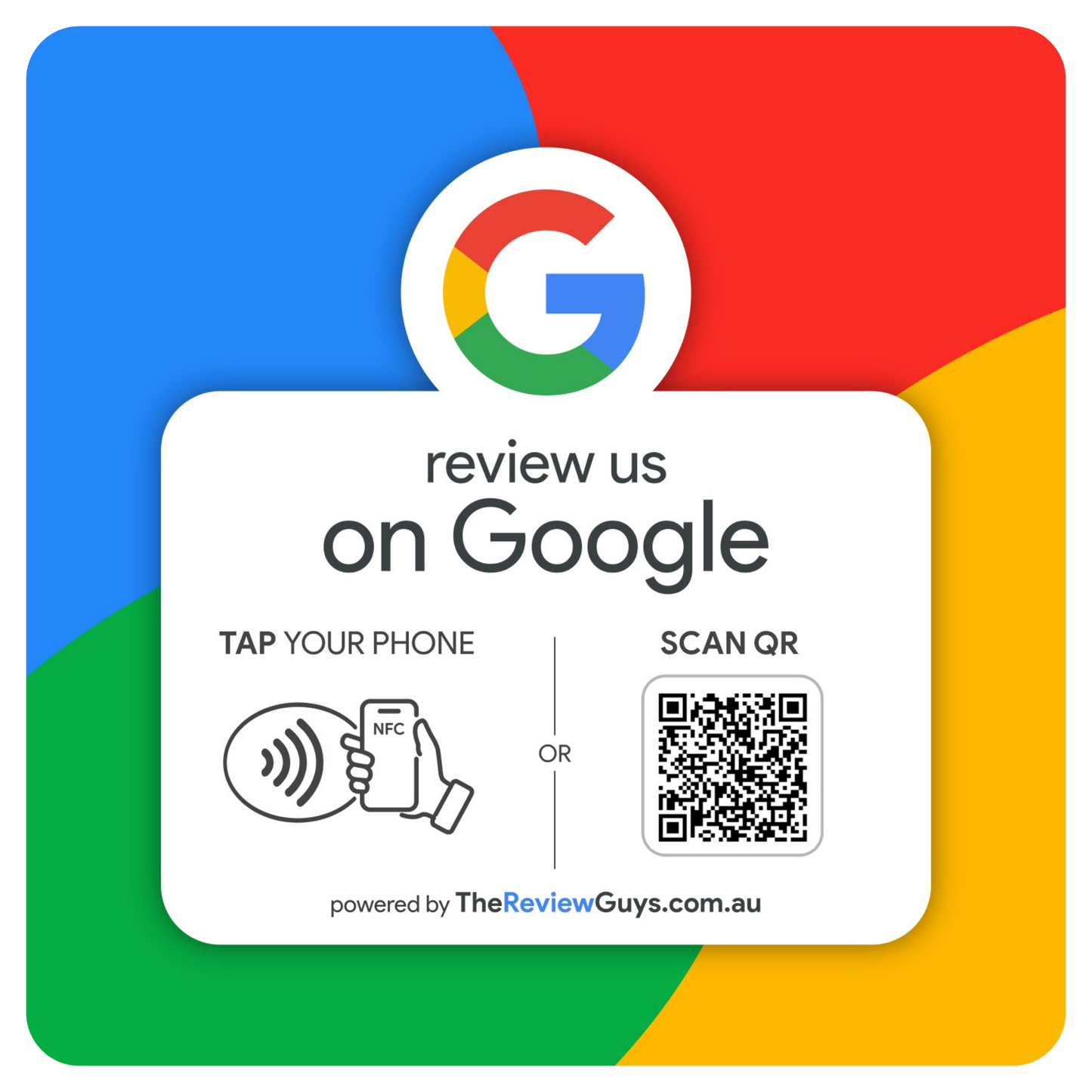 Google Review NFC Plate +  QR Code