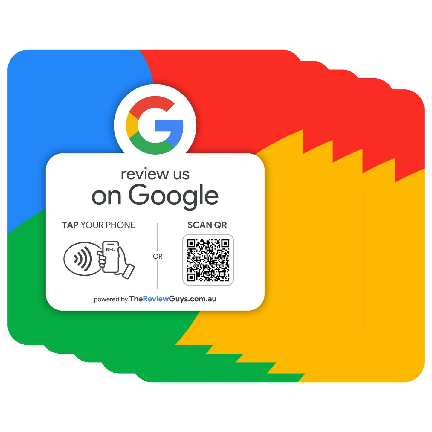 Google Review NFC Plate +  QR Code